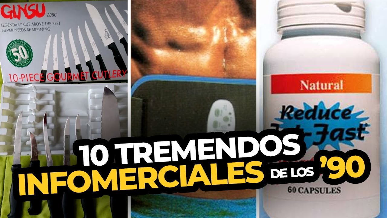 10 TREMENDOS INFOMERCIALES de los 90 | PERD&Oacute;N, CENTENNIALS