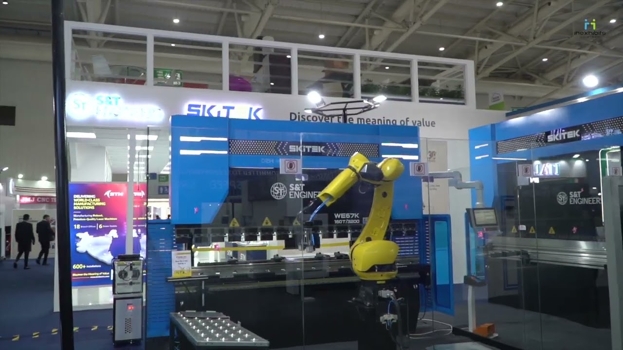 S&T Group Mezzanine Stand – Designed & Built by Indorse Trade Fair Services Pvt. Ltd., Bangalore.
