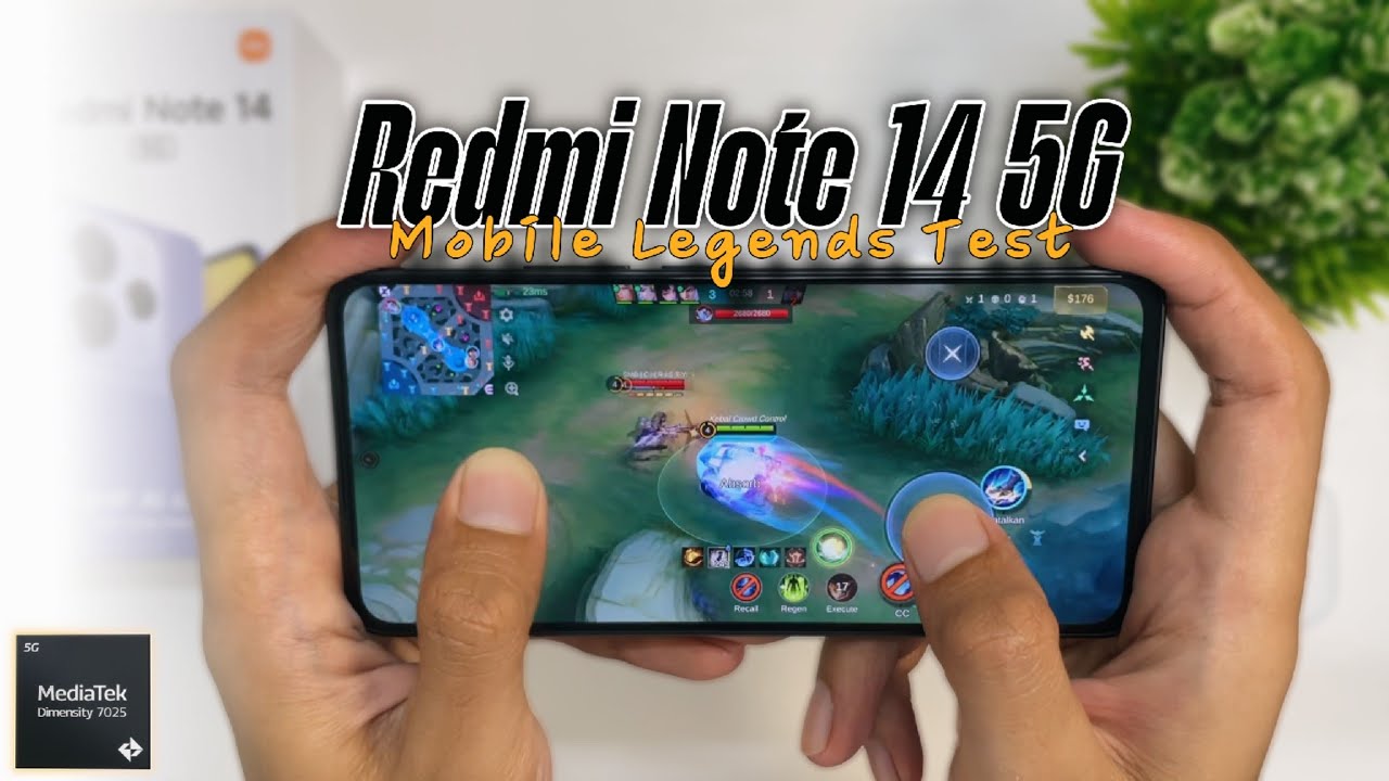 Redmi Note 14 5G Mediatek Dimensity 7025 Ultra Mobile Legends Gaming Test in 2025