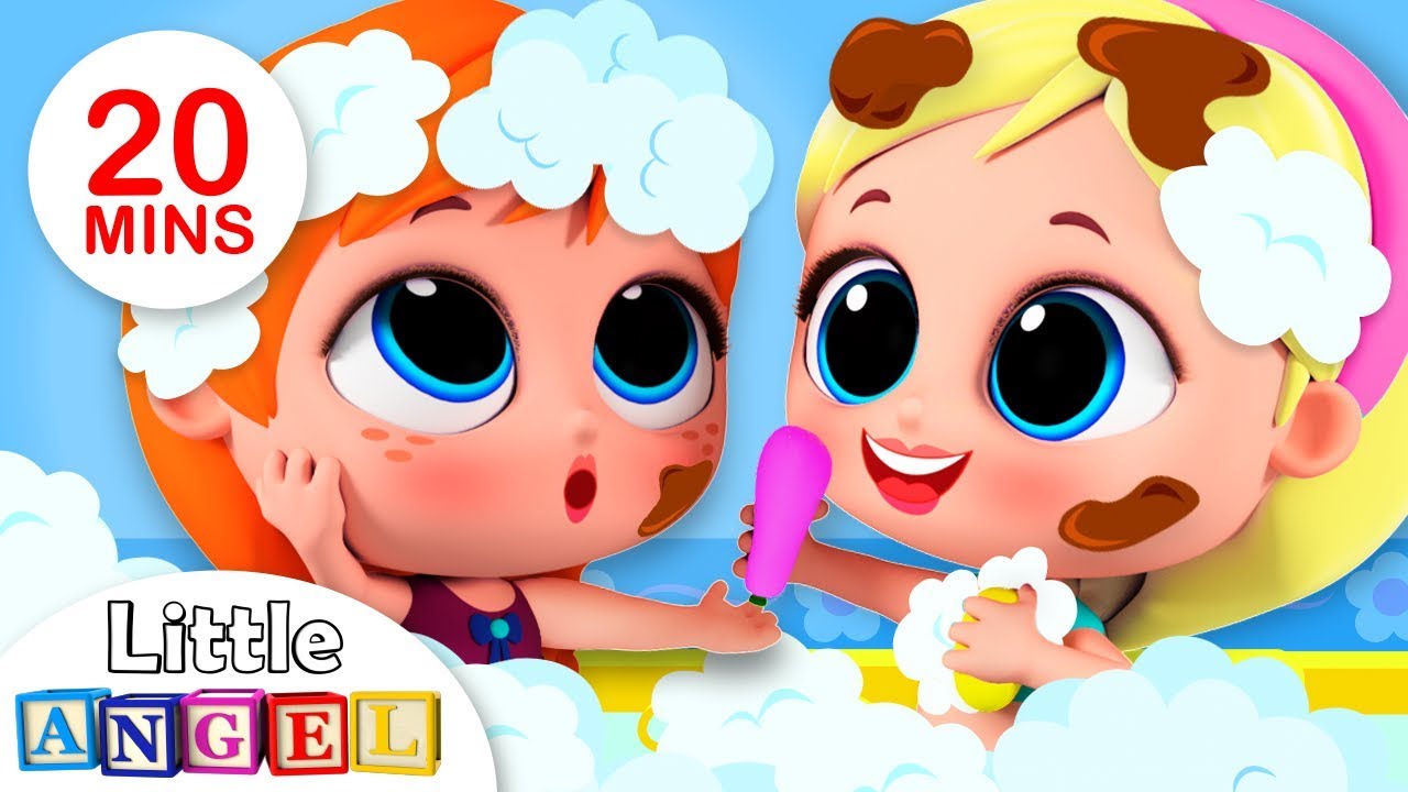 Baby Princesses Bath Song | Больше Детских Песен и Стишков от Маленького Ангела