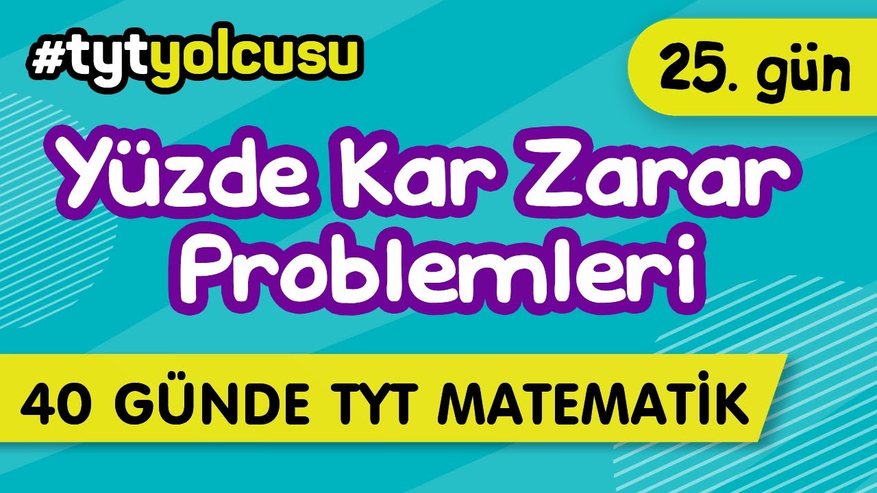 YÜZDE - KAR - ZARAR  PROBLEMLERİ (25/40) |  TYT Uçuş Kampı  #2022yolcusu  |  ŞENOL HOCA