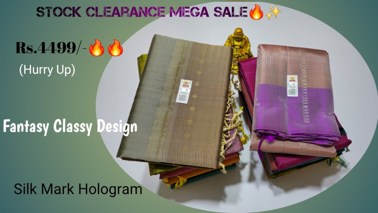 Stock Clearance MEGA Sale Rs.4499🔥 | Classy Sirumugai Silk Sarees | Very Low Budget Silk Sarees
