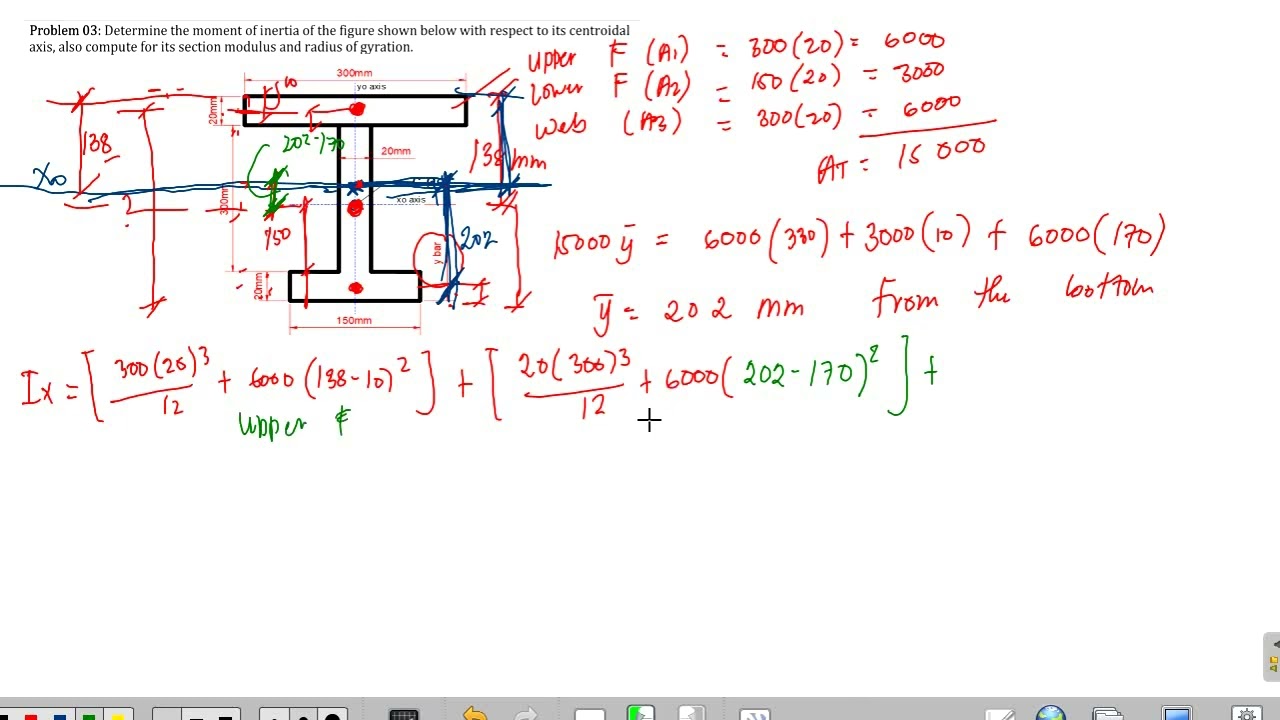 #3 Moment of Inertia, Section Modulus and Radius of Gyration of Steel Section