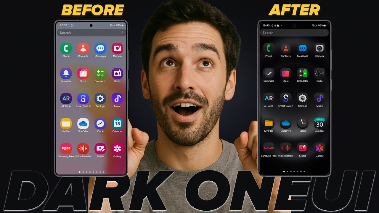 How to Get iOS 18 Dark Icons on Any Samsung Phone | Theme Park & Good Lock