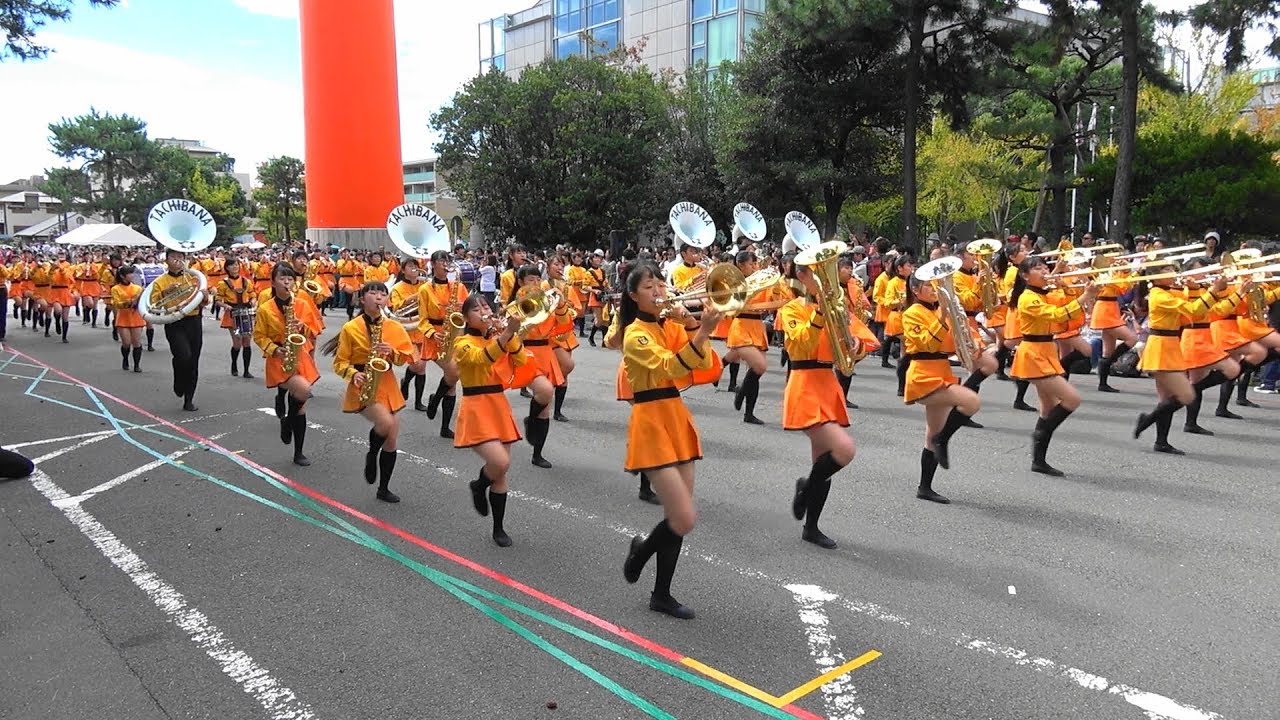 京都学生祭典オープニングパレード　京都橘高校吹奏楽部　Kyoto Tachibana SHS Band