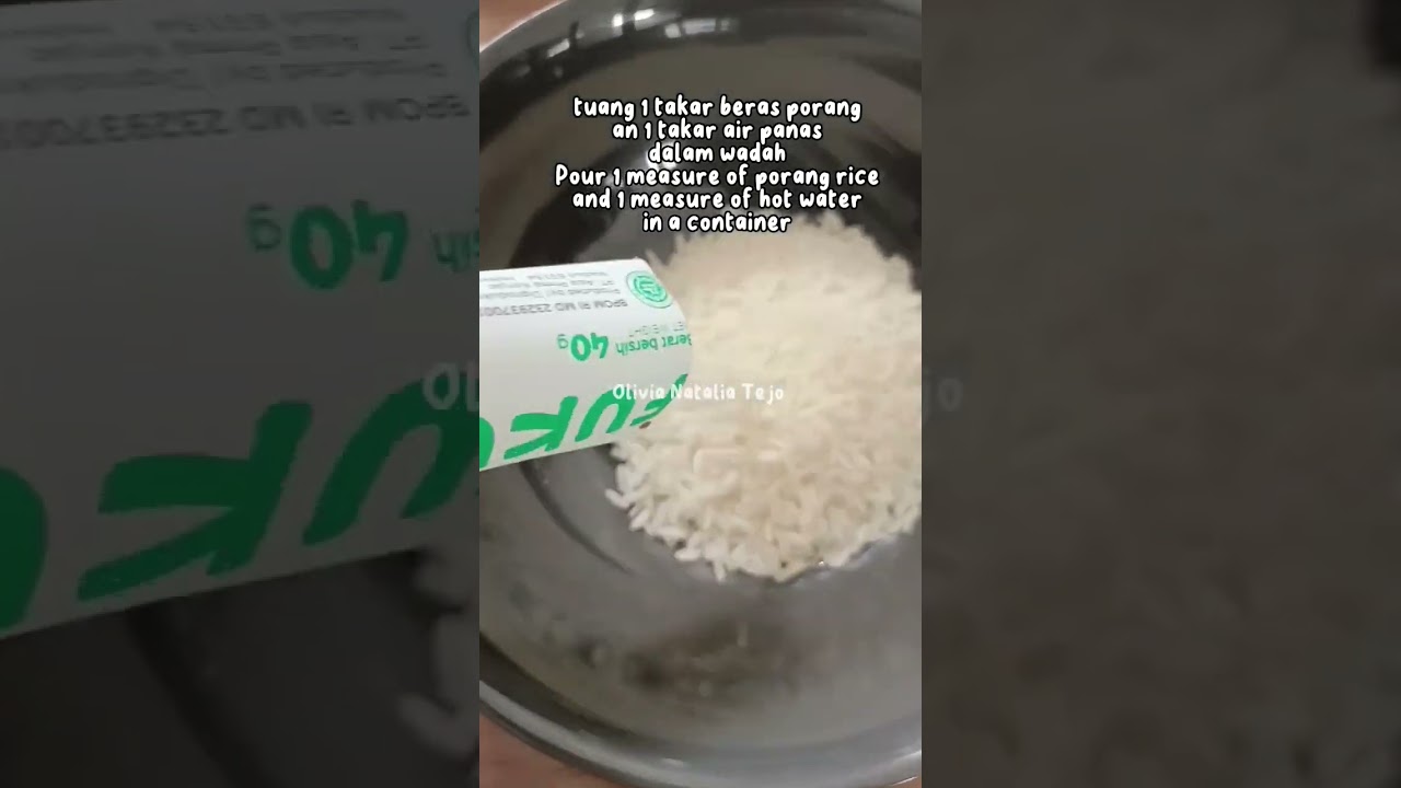 easy way to serve Fukumi Konjac Rice #olivianataliatejo ##berasporang