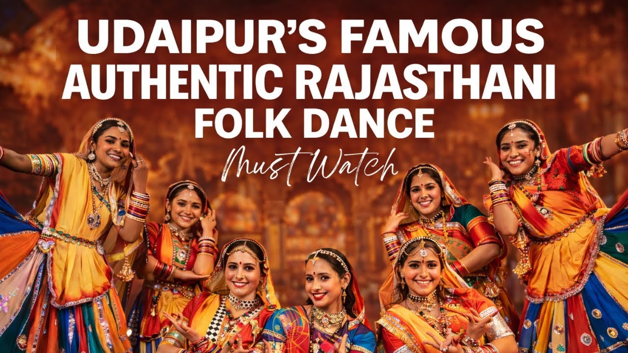 Authentic Rajasthani Folk Dance in Udaipur 🇮🇳✨#india #udaipur #folkdance #mustwatch #dance #fun 