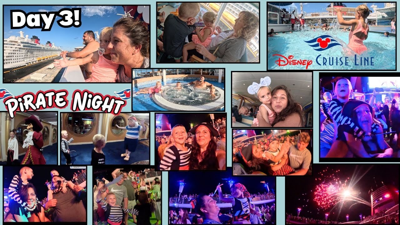 Deciding to stay aboard the Disney Magic Ship! Showing all the fun and excitement of Pirate Night!