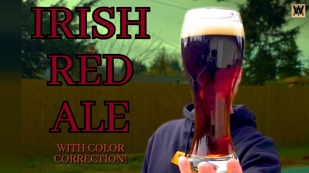 How to brew IRISH RED ALE with RYE and correct the COLOR! Don't forget the CORN!