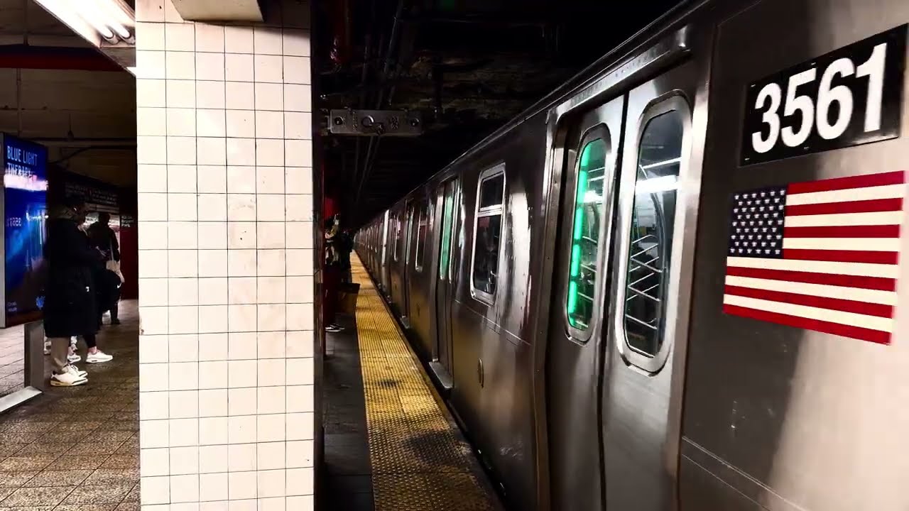 MTA New York City Subway 145 St Bound Kawasaki R211A (B) Express Train @ 42 St-Bryant Park