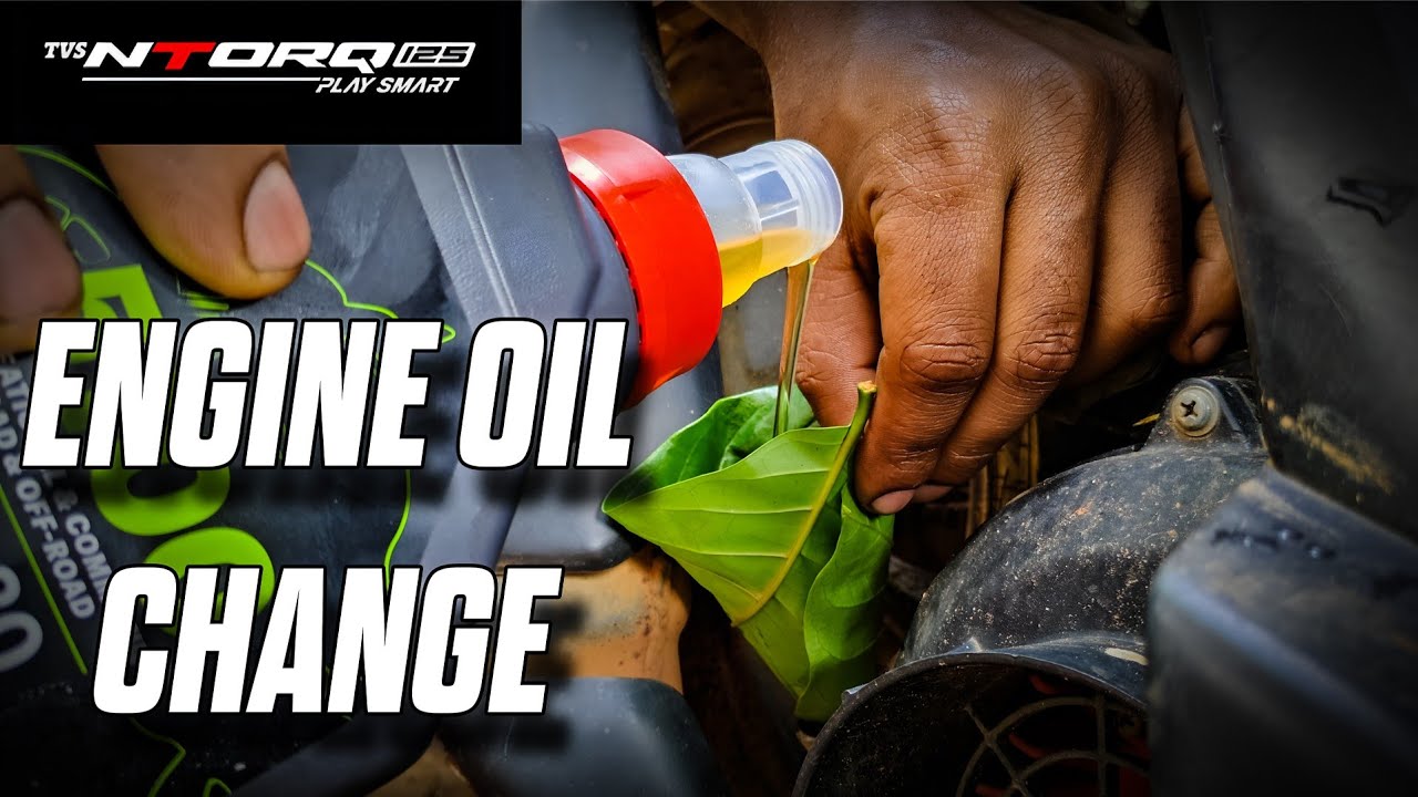 TVS Ntorq 125 Engine Oil Change in just 3 minutes 