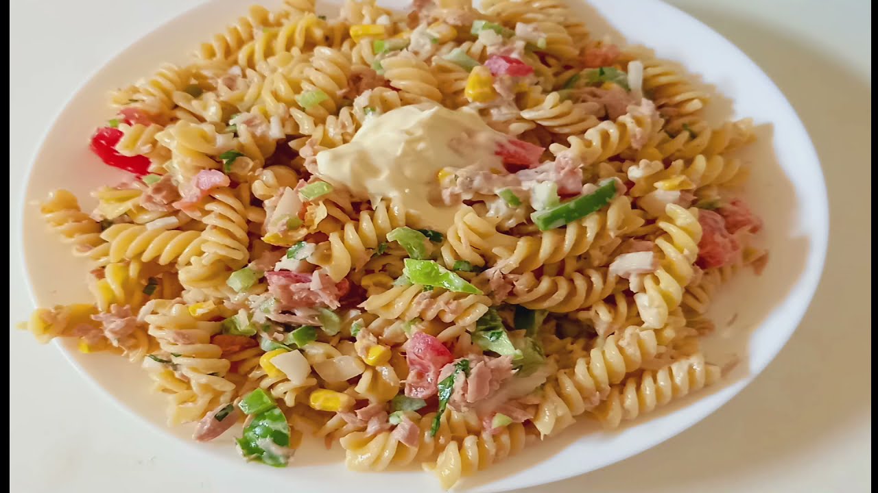 la meilleure salade de pâte au thon👌/Rafraîchissante et rapide