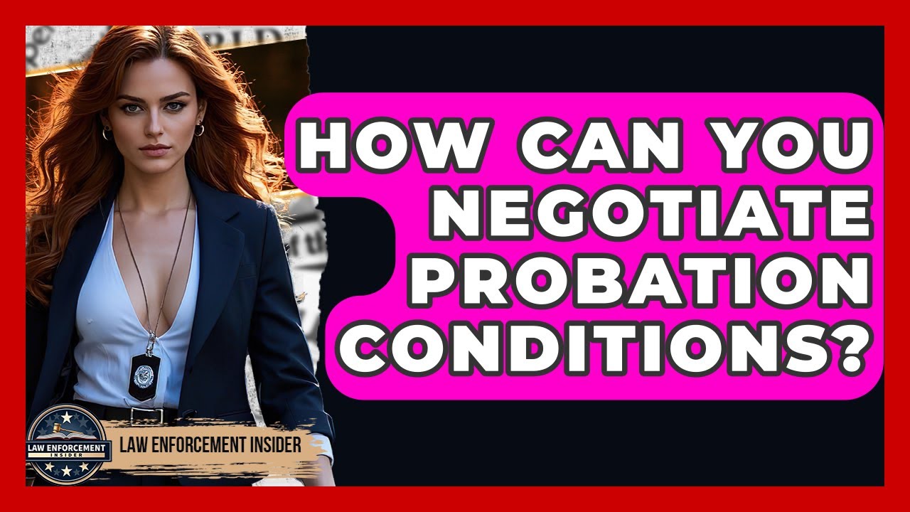 How Can You Negotiate Probation Conditions? - Law Enforcement Insider