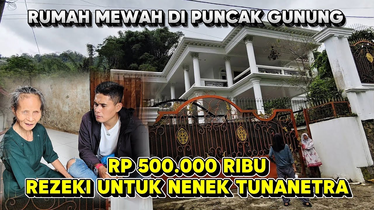 Rezeki Uang Tunai Rp 500.000 Untuk Nenek Tunanetra Yang Hidup Sebatang Kara, Numpang Sama Tetangga. 