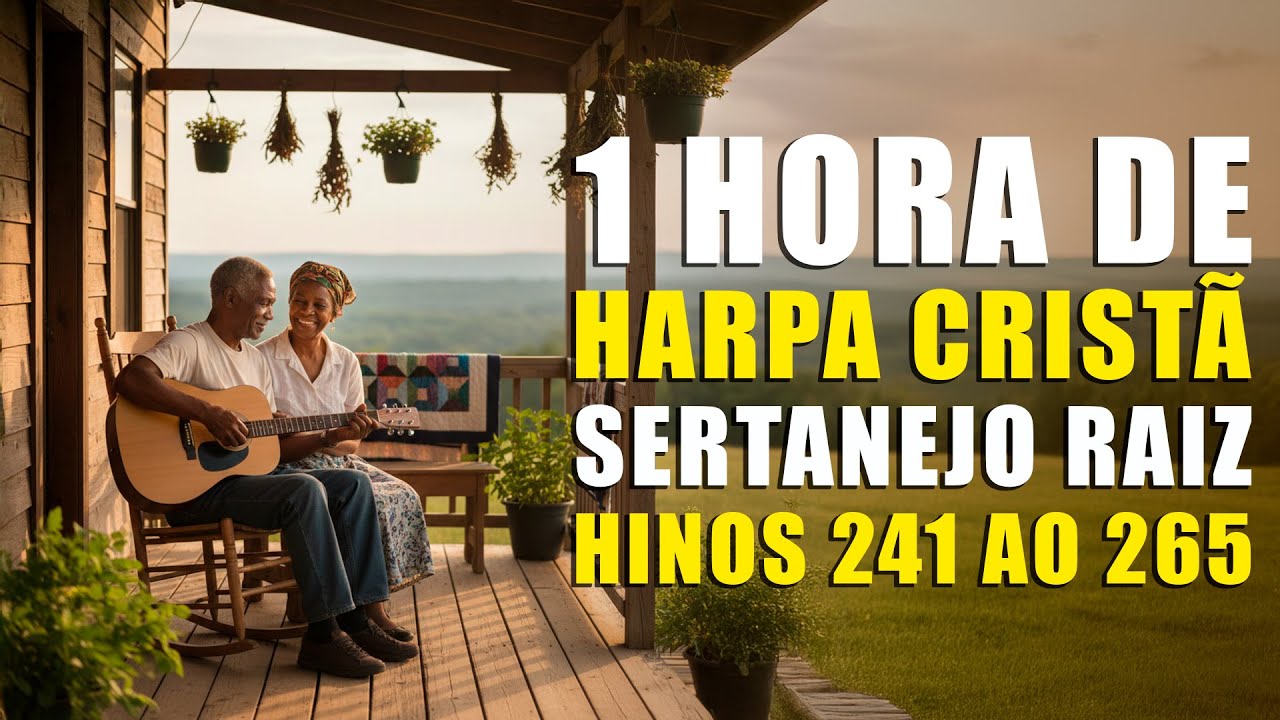 1 hora de Hinos da Harpa – Harpa Cristã Sertanejo Raiz - Hinos 241 ao 265 - Louvor Pentecostal