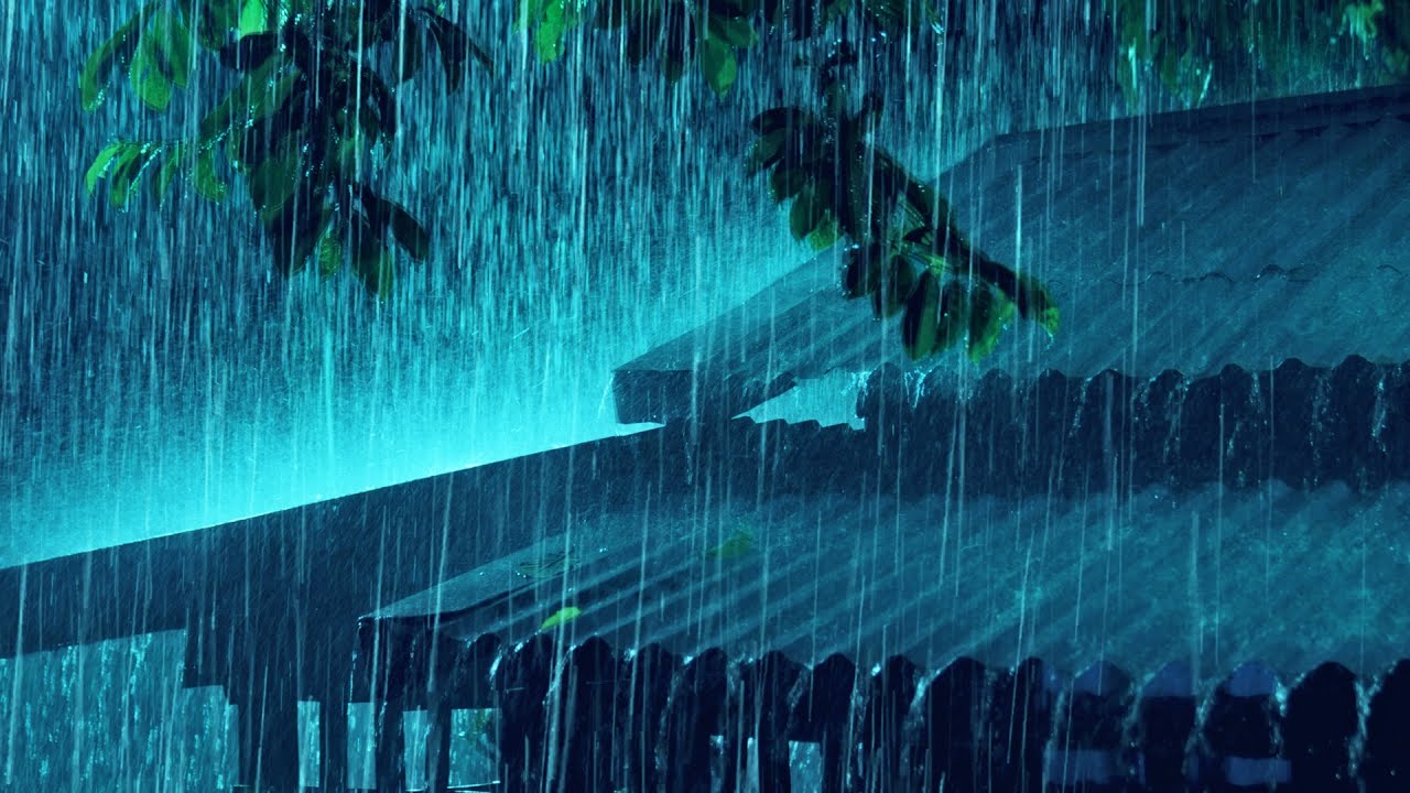 Sleep Better with REAL RAIN and LOUD THUNDER on Old Tin Roof