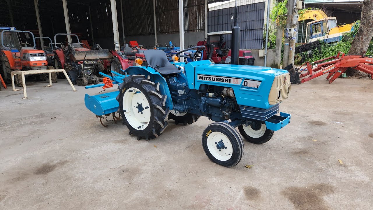 Máy cày Mitsubishi D1800 | Đuôi Xới Siêu Đẹp : Lh 0373453633 -  0972547272