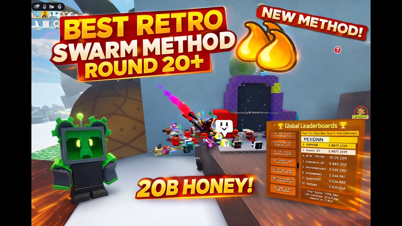 BROKEN Round 20+ Retro Swarm Method REVEALED (Bee Swarm Simulator)