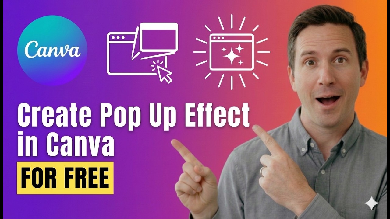 Create Pop-Up Effect in Canva | Easy Design Tutorial
