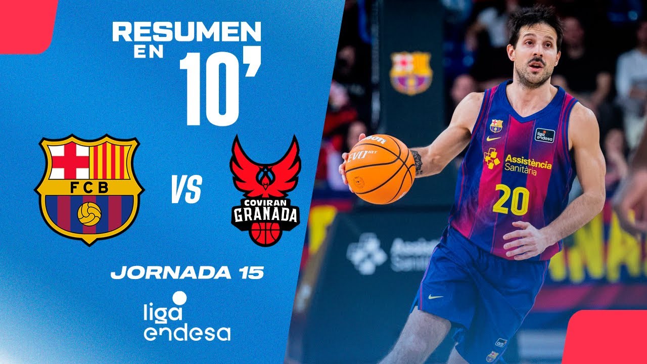 🏀Resumen en 10': Barcelona vs Coviran Granada - Jornada 15 Liga Endesa 2025-26