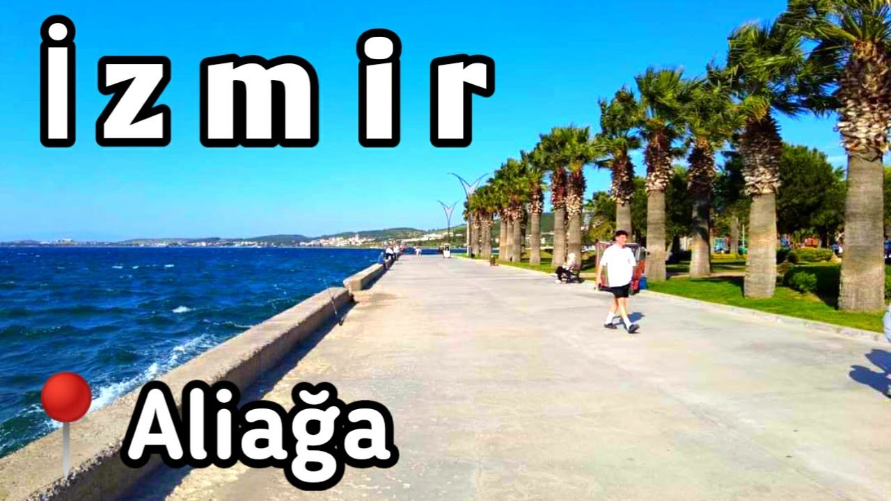 İzmir Türkiye Aliağa City Center Tour | 4k UHD 60fps | April 2024