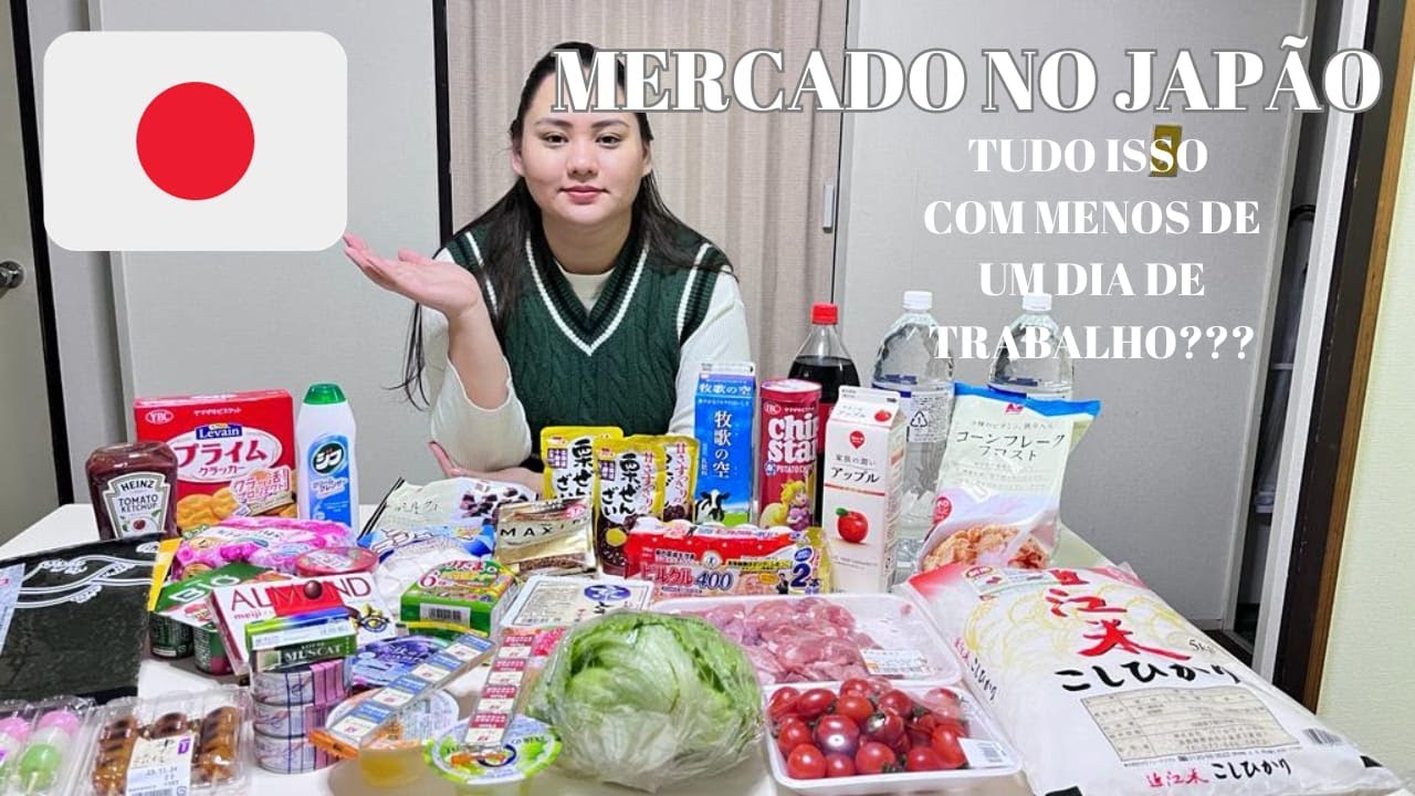MERCADO NO JAPÃO | COMPRAS DA SEMANA | QUANTO GASTAMOS?DESAFIO DE UM DIA DE SALÁRIO | VIDA NO JAPÃO