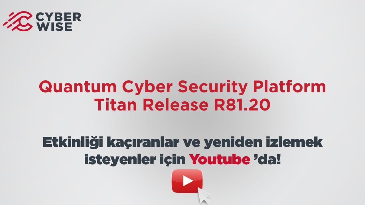Quantum Cyber Security Platform Titan Release R81.20