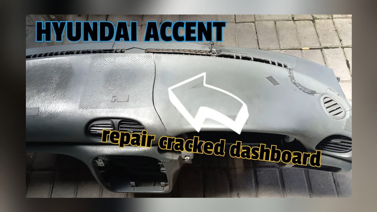 REPARASI DASHBOARD HYUNDAI ACCENT YANG PECAH TERMAKAN USIA#diy