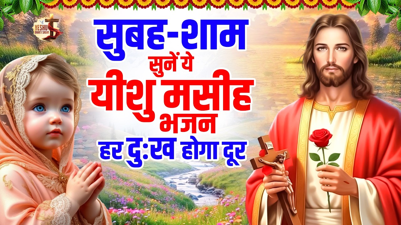 सुबह शाम सुनें ये यीशु मसीह भजन हर दुःख होगा दूर ~ Most Powerful Jesus Prayer#yeshu