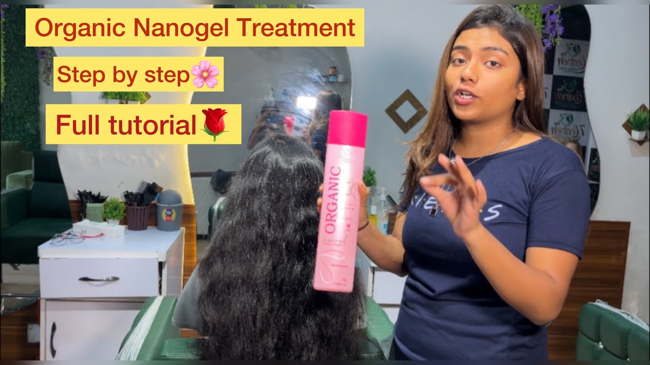 How to do Organic Nanogel treatment🌸 Full tutorial for nanogel video| step by step📍 straightning💖