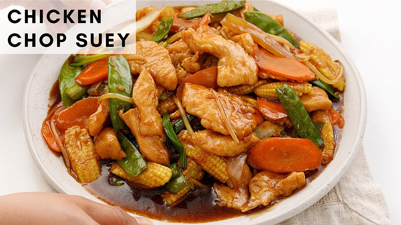 Chicken Chop Suey | Chicken and vegetables stir fry recipe