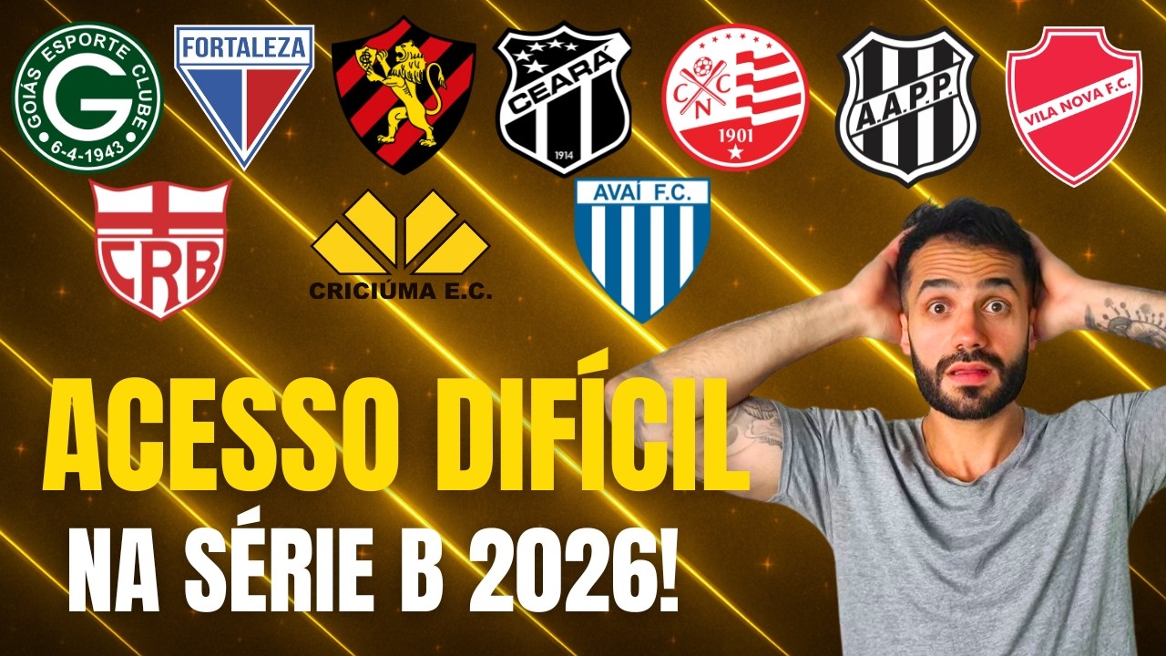 FICOU MAIS DIFÍCIL SUBIR NA SÉRIE B 2026!