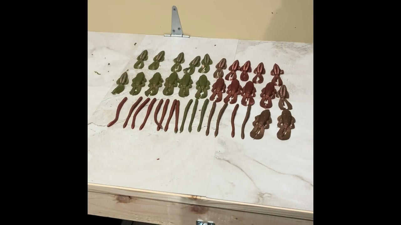 First attempt at making my own soft plastics!
