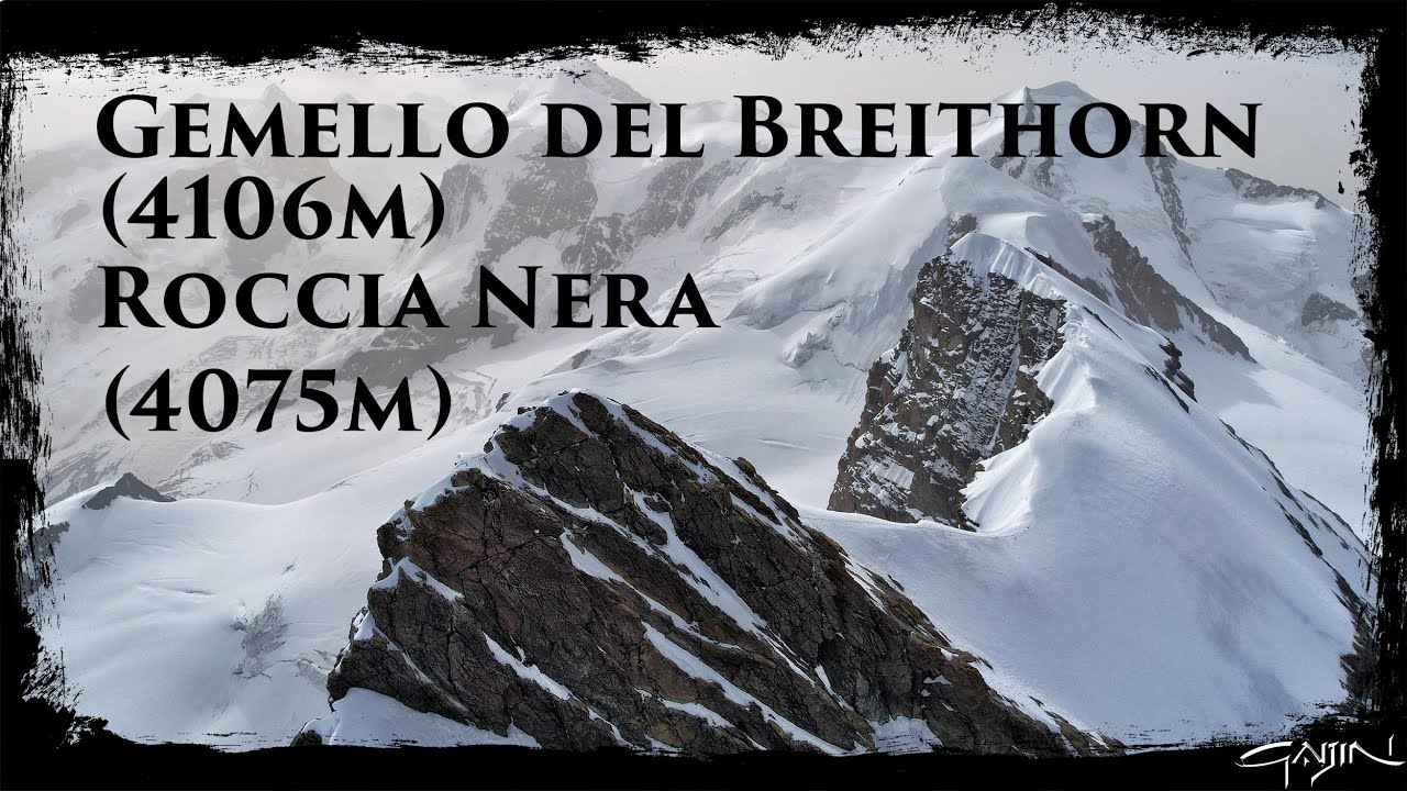 Roccia Nera (4075m) e Gemello del Breithorn (4106m) da Cervinia