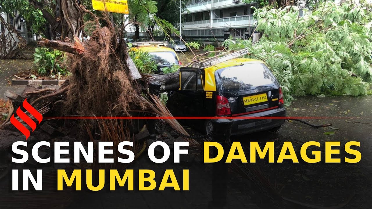 #CycloneNisarga: Scenes of damage in Mumbai | Mumbai Cyclone