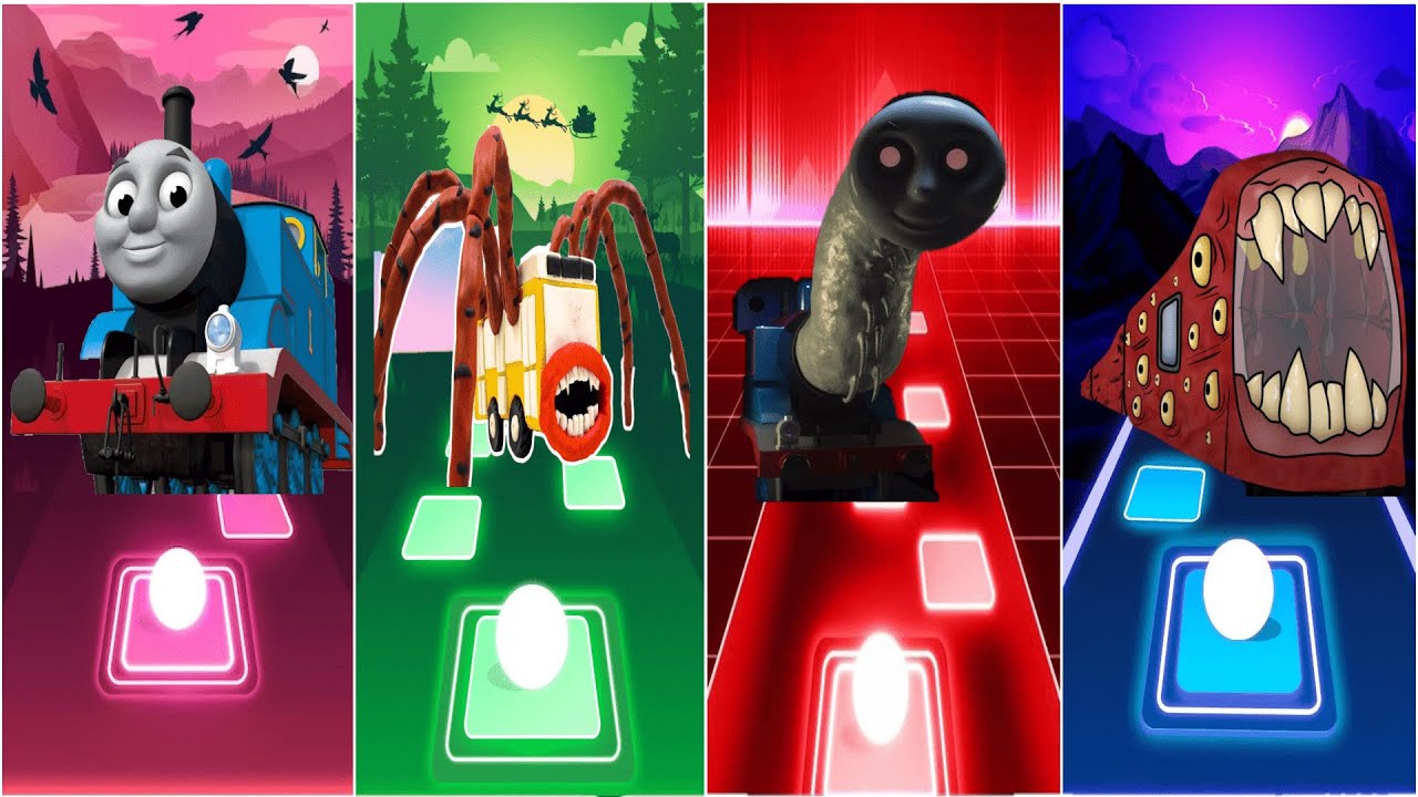 Spider Thomas 🆚 Bus Eater 🆚 Thomas The Train Exe🆚 Train Eater Megamix || What Is Your Favorite?