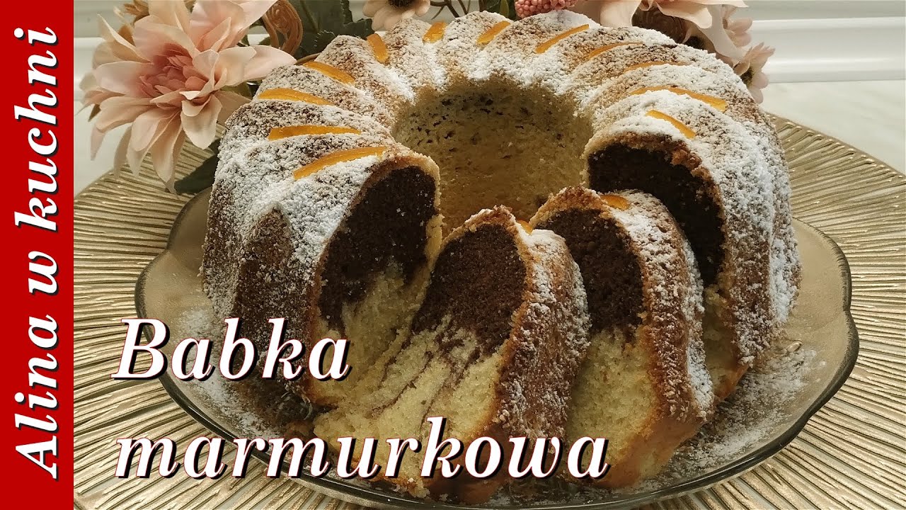 Babka marmurkowa z budyniem - babka na Wielkanoc