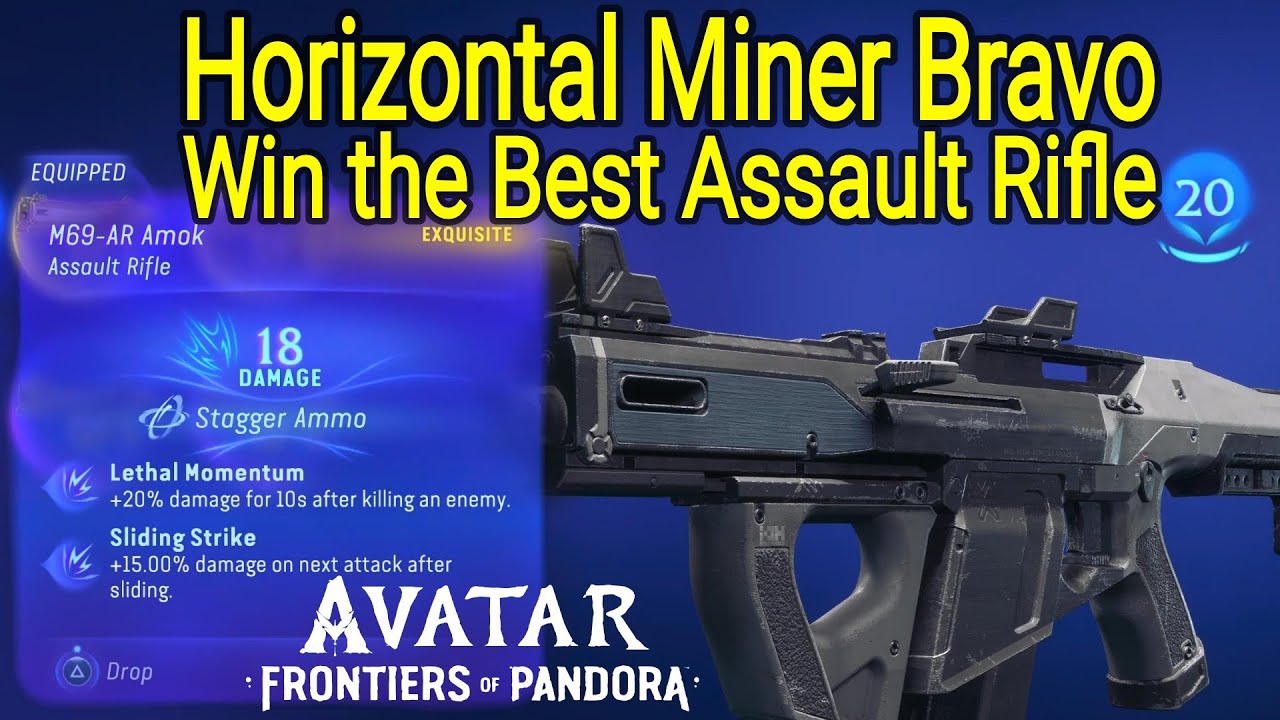 Best Assault Rifle - Horizontal Miner Bravo - Avatar Frontiers of Pandora