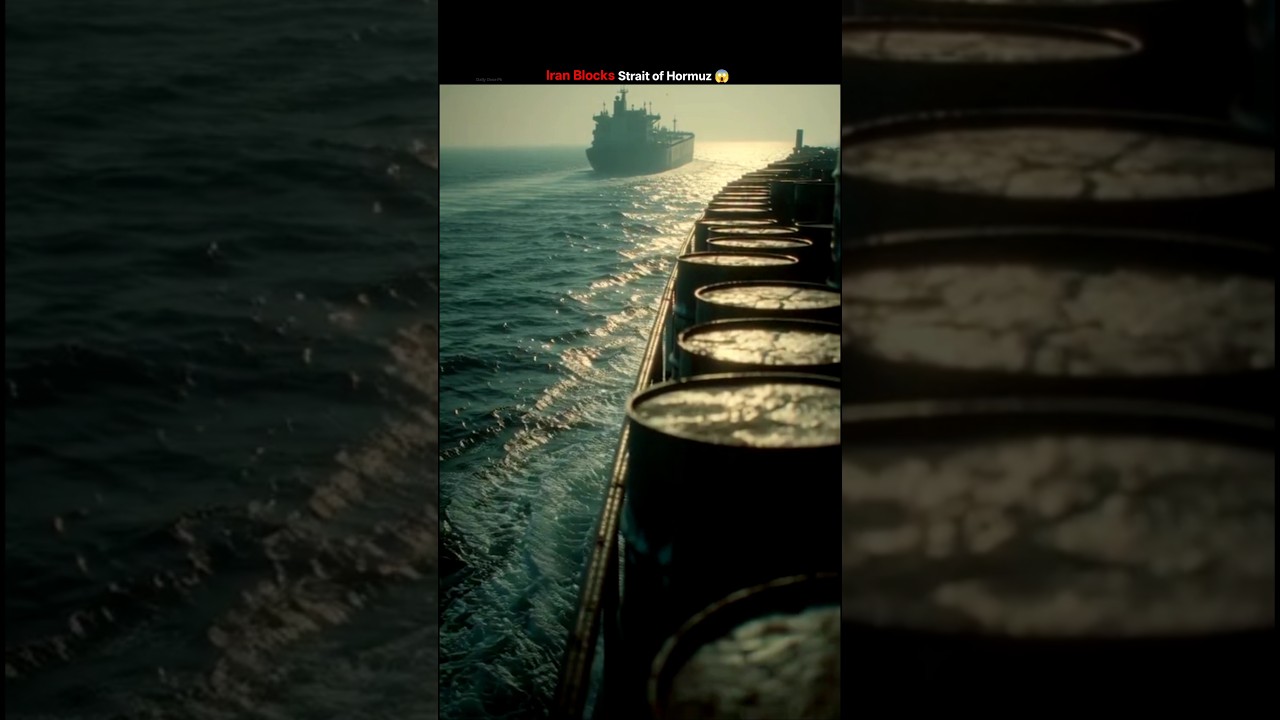 Iran Blocks Strait of Hormuz &ndash; Global Oil Crisis Begins ? #iran #israel #usa #war #viral #shorts