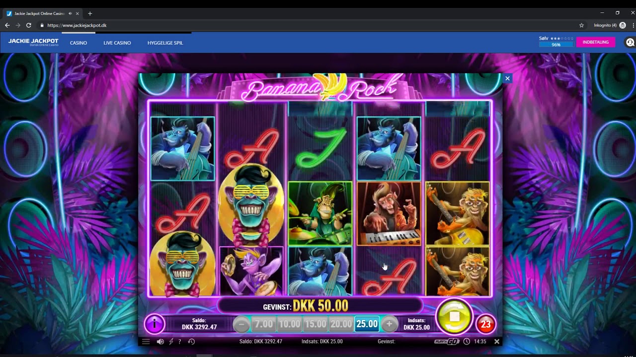Banana rock p&aring; jackiejackpot