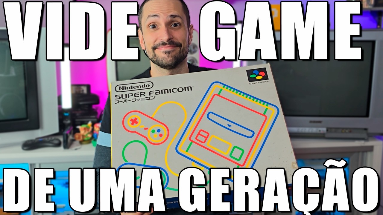 SUPER FAMICOM, o modelo japon&ecirc;s do Super Nintendo! Unboxing do console que definiu a gera&ccedil;&atilde;o 16-bits