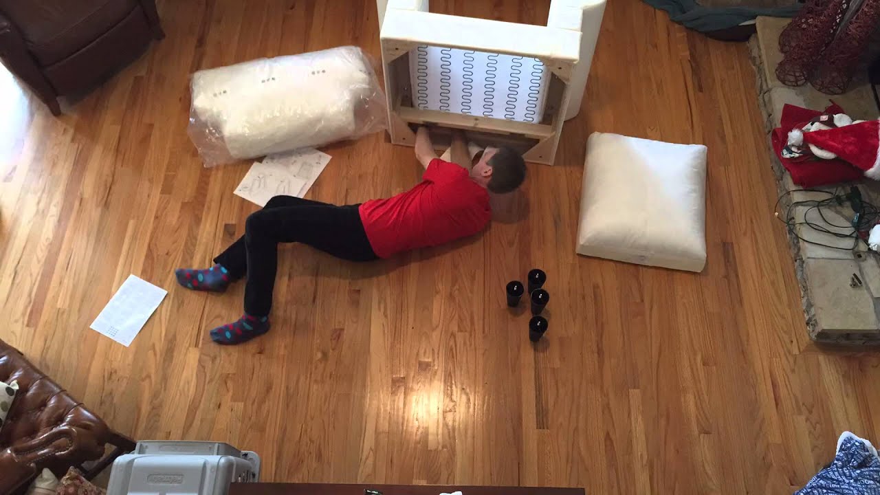 Ikea Ektorp chair time-lapse unboxing and assembly
