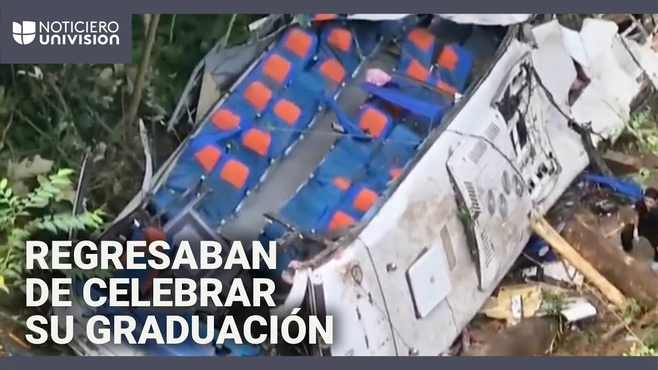 Tragedia en Colombia: autobús lleno de estudiantes cae al vacío; reportan al menos 17 muertos