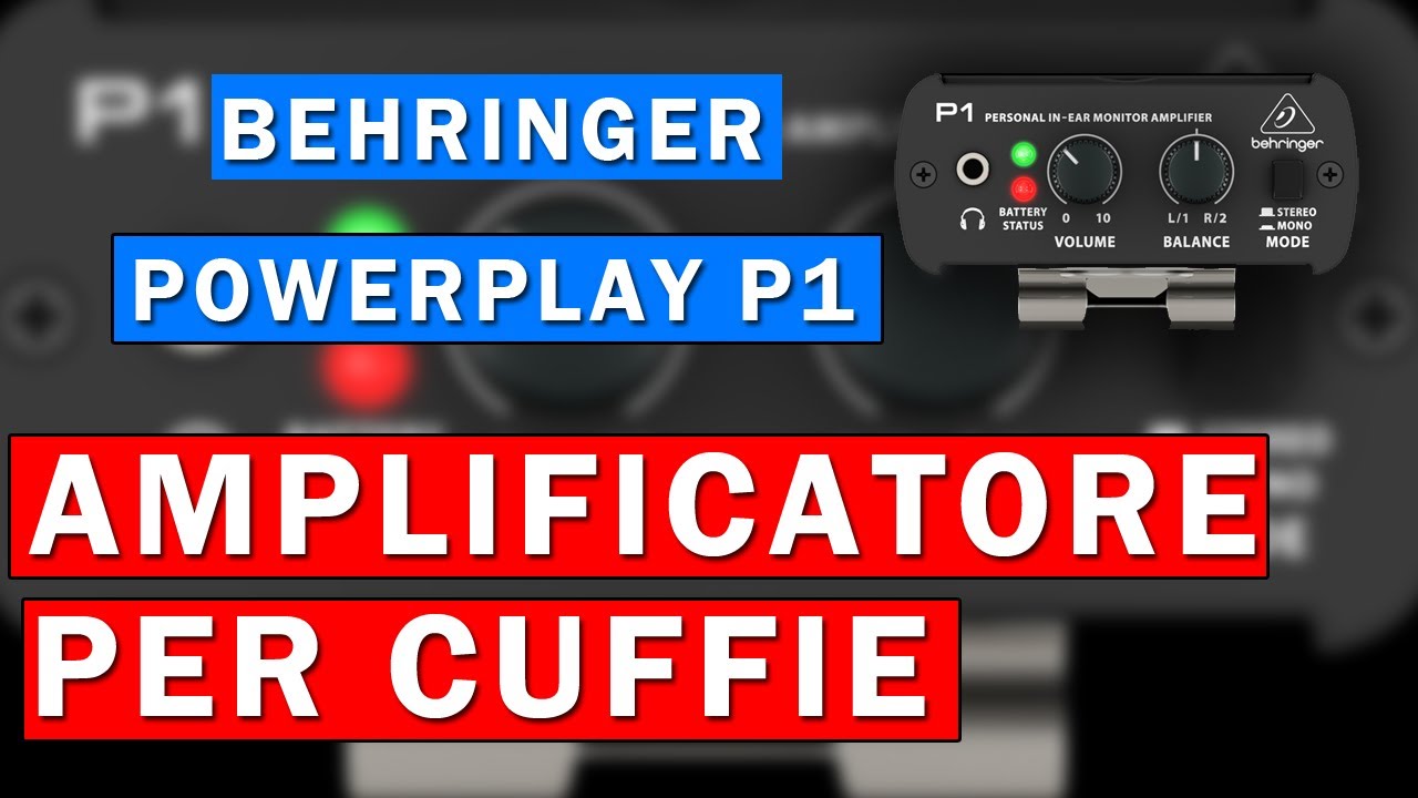 Amplificatore per cuffie - BEHRINGER POWERPLAY P1