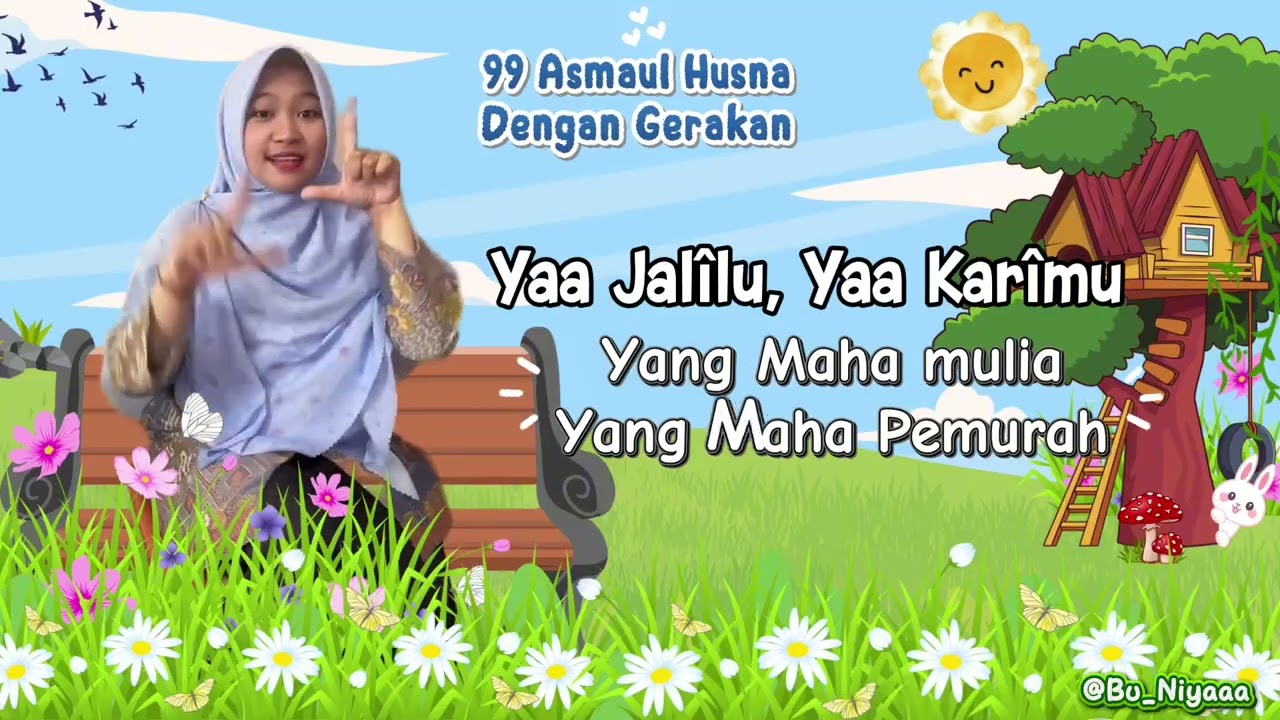 Bismillah 99 Asmaul Husna dengan gerakan versi Reggea 😇🥰 