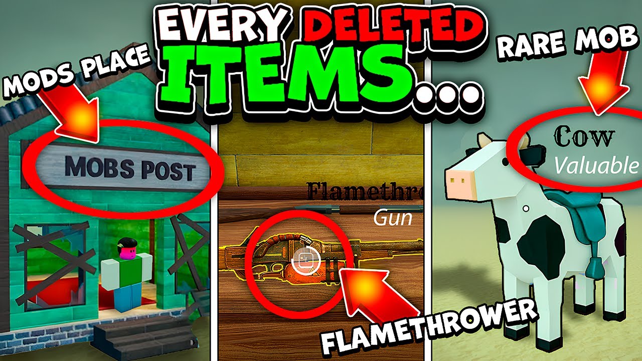 EVERY DELETED ITEMS in DEAD RAILS 🤯