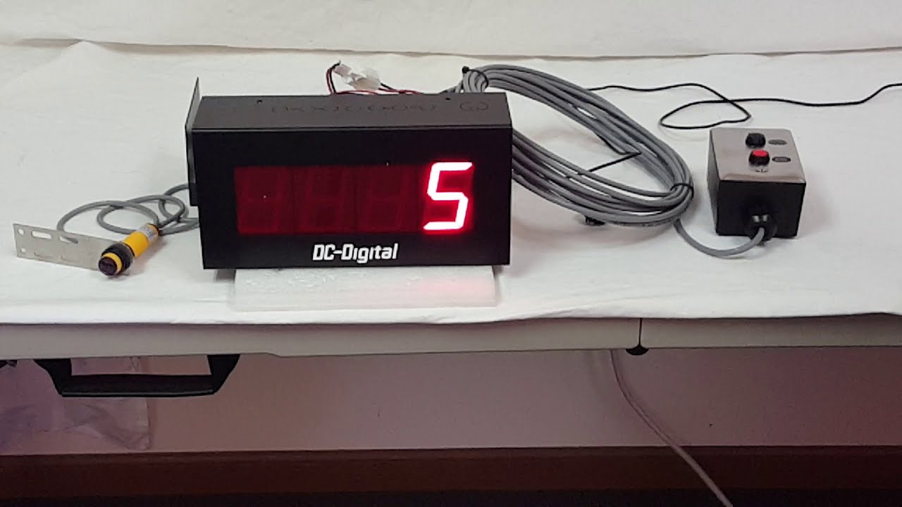 D- 25C-PKG-SHRT (Digital LED Counter Display with Sensor and Remote Switches)
