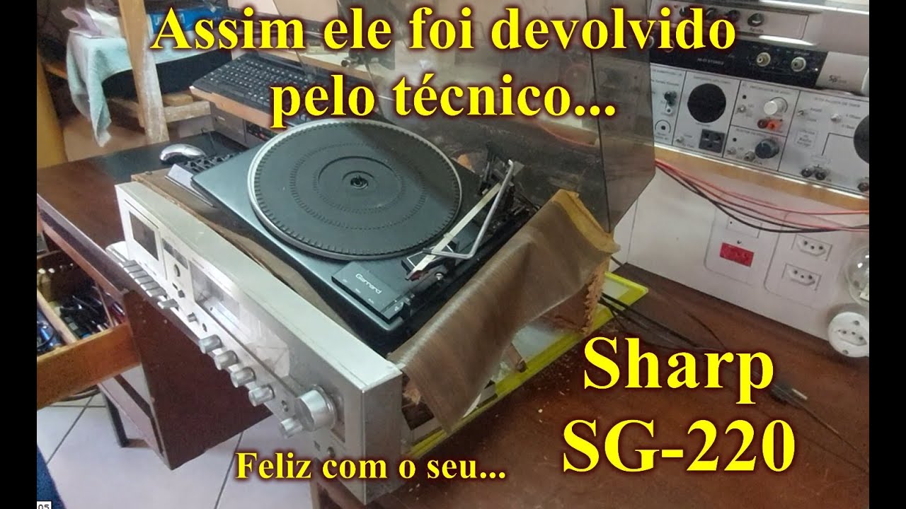 Veja o estado em que o cliente recebeu seu aparelho Sharp SG-220
