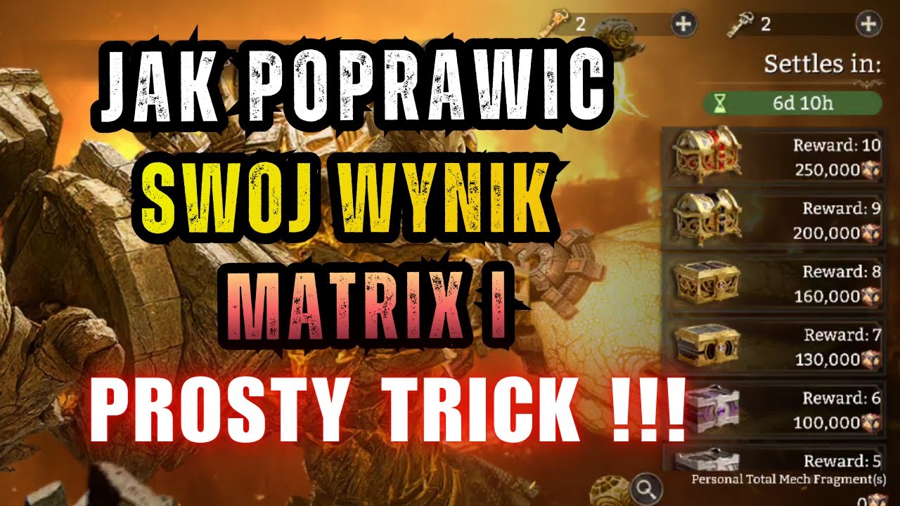 JAK POPRAWIĆ WYNIK MATRIX 1 🔥 | Watcher of Realms PL