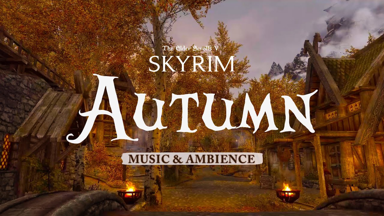 Autumn in Skyrim | Peaceful Music & Ambience from the Rift🍁 | Sleep, Study, Relax
